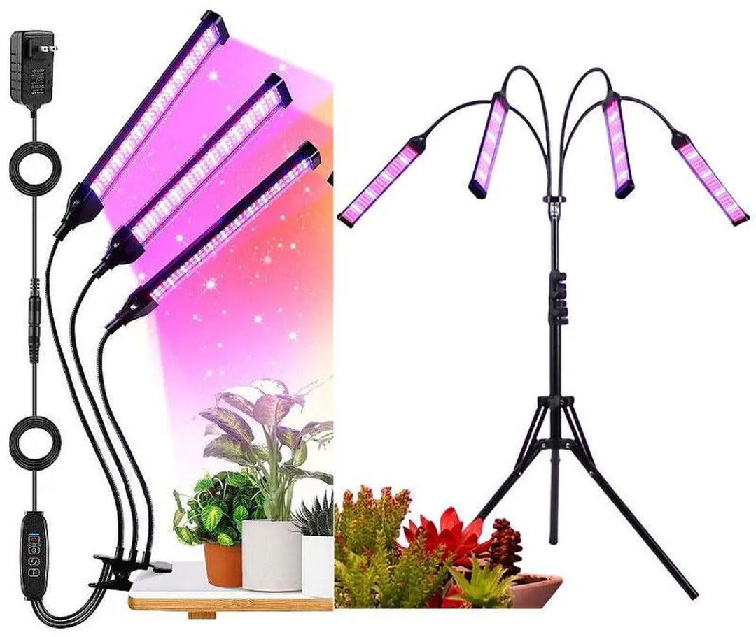 [MONO]LED Plant Grow Light 4 Heads Adjustable Free Stand