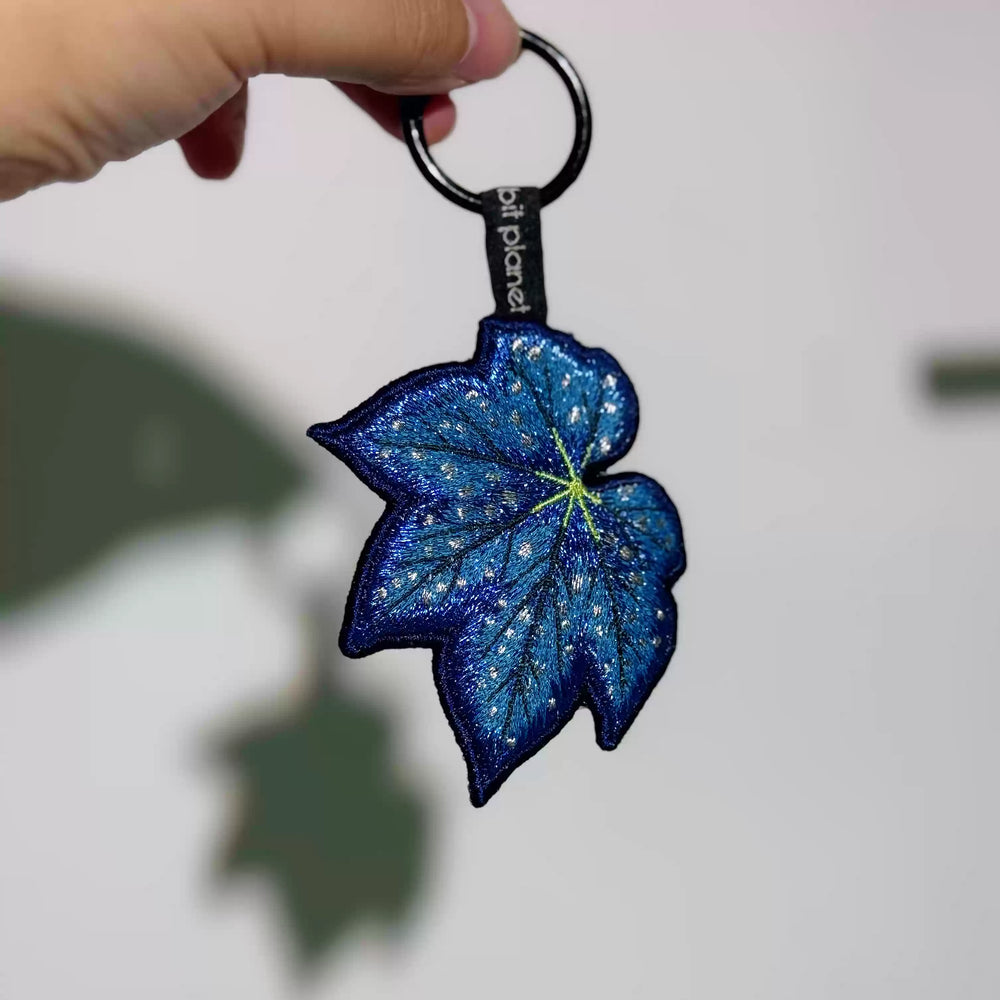 [Bitplanet]Embroidered Leaf Keychains