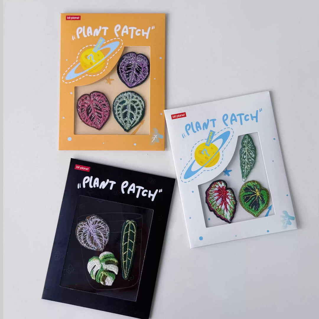 [Bitplanet]Embroidered Leaf Sticker
