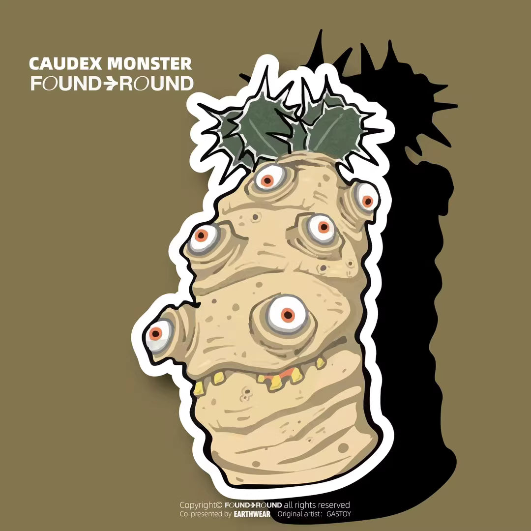 [Found&Round] [EARTHWEAR] "Caudex Monster" Artistic Magnet Series