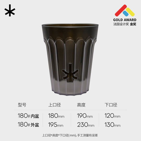 [Plantx] Set Planter 'Crystal Ice' Collection