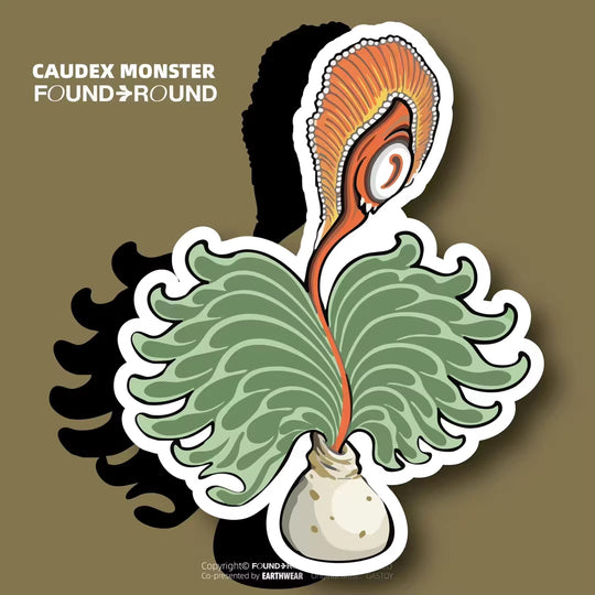[Found&Round] [EARTHWEAR] "Caudex Monster" Artistic Magnet Series
