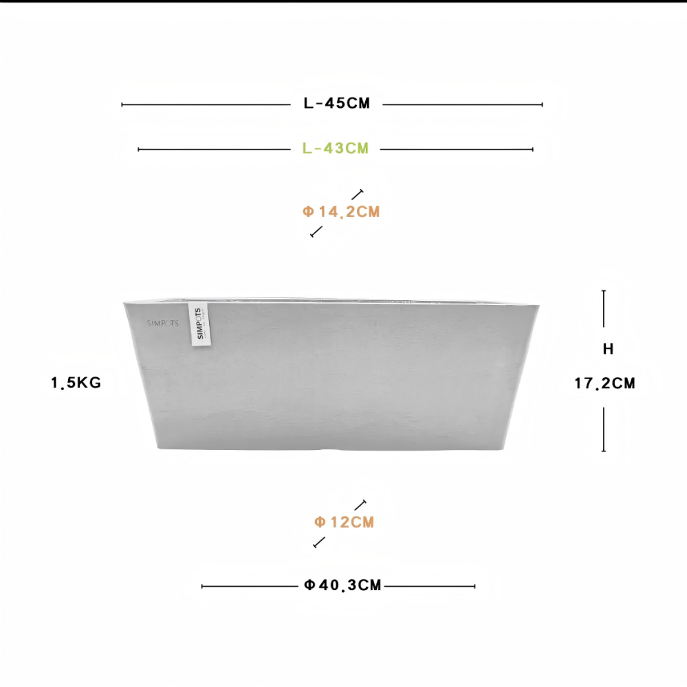 [Simpots] Rectangular Trough