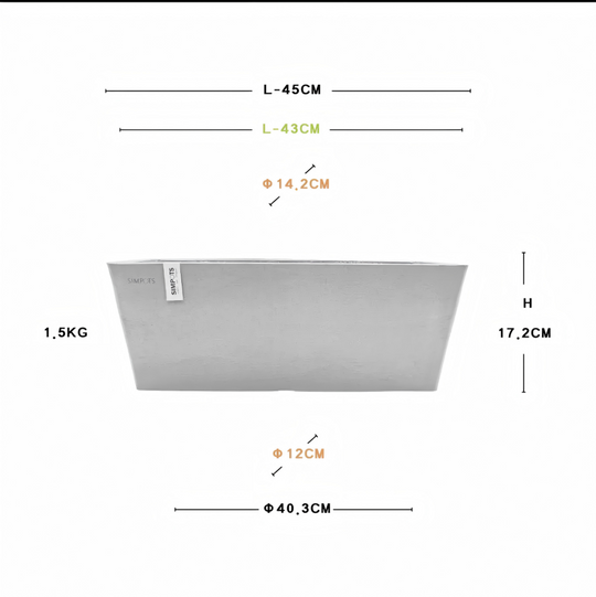 [Simpots] Rectangular Trough