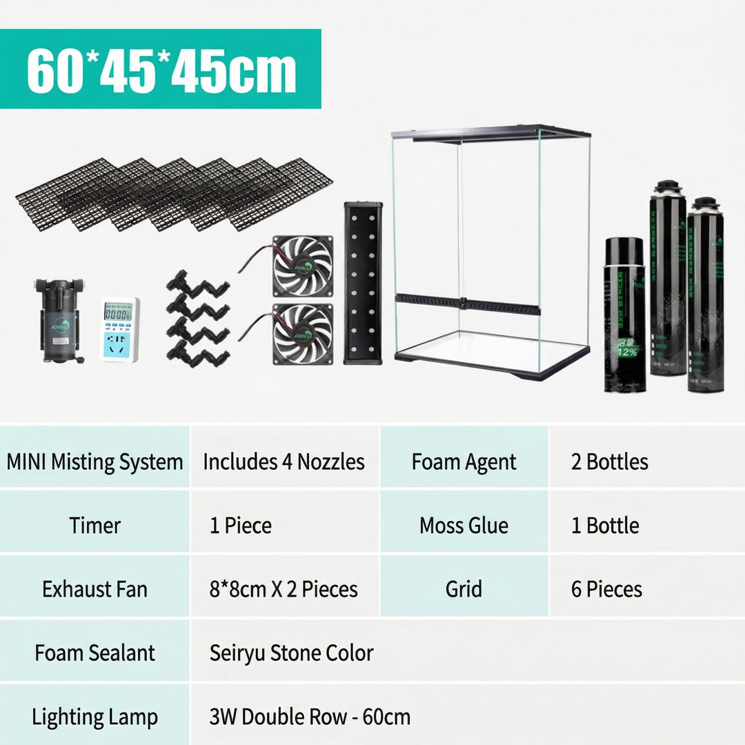 [Mius] Rainforest Terrarium Complete Equipment Set（Toronto Local Only）