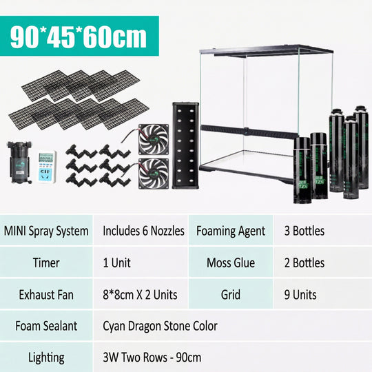 [Mius] Rainforest Terrarium Complete Equipment Set（Toronto Local Only）