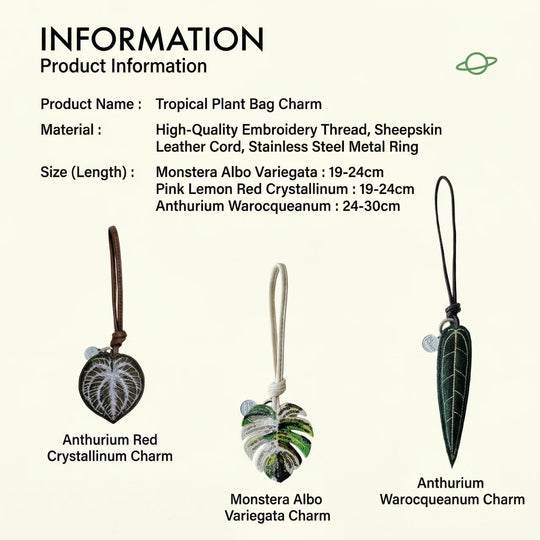 [Bitplanet]Tropical Plant Bag Charms